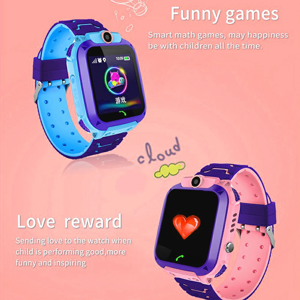 Q12 Kids Smart Watch With Sim Card Call IP67 Waterproof Sos Camera Smartwatch Phone GPS Tracker Watch for Children