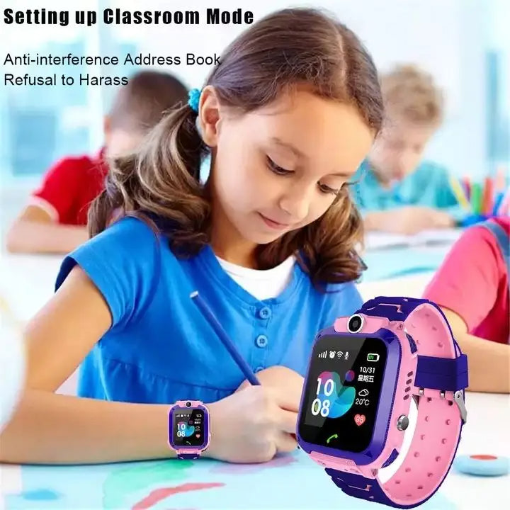 Q12 Kids Smart Watch With Sim Card Call IP67 Waterproof Sos Camera Smartwatch Phone GPS Tracker Watch for Children