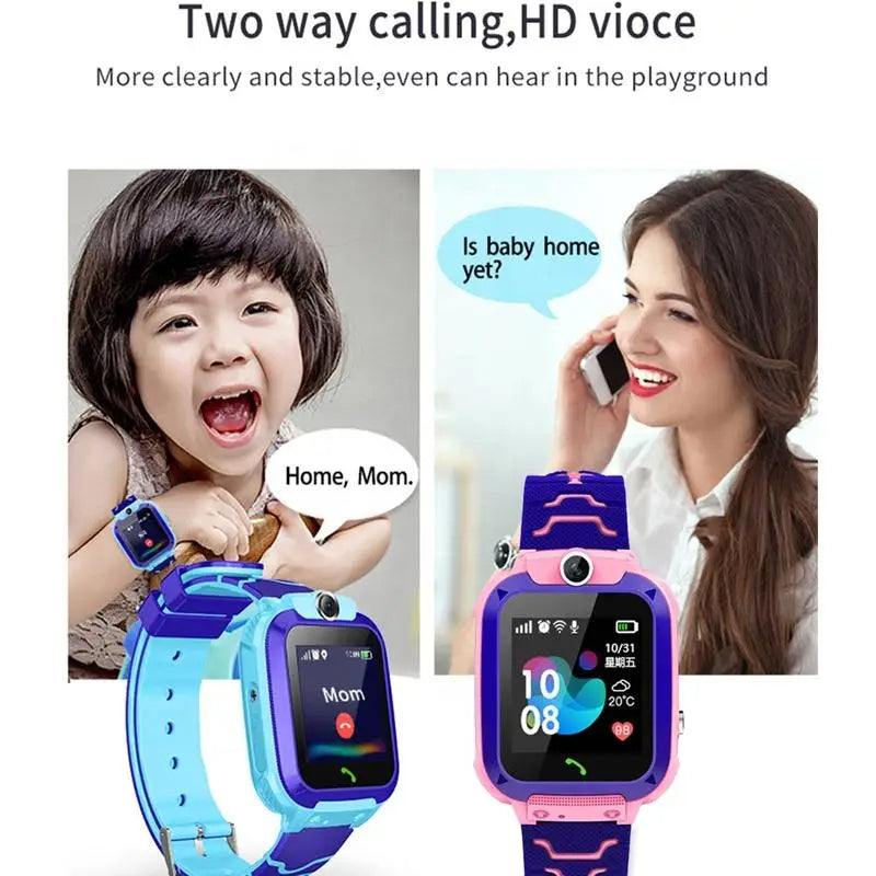 Q12 Kids Smart Watch With Sim Card Call IP67 Waterproof Sos Camera Smartwatch Phone GPS Tracker Watch for Children