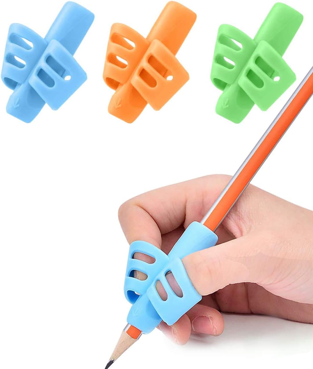 3Pc Kids Silicon Pencil Holder