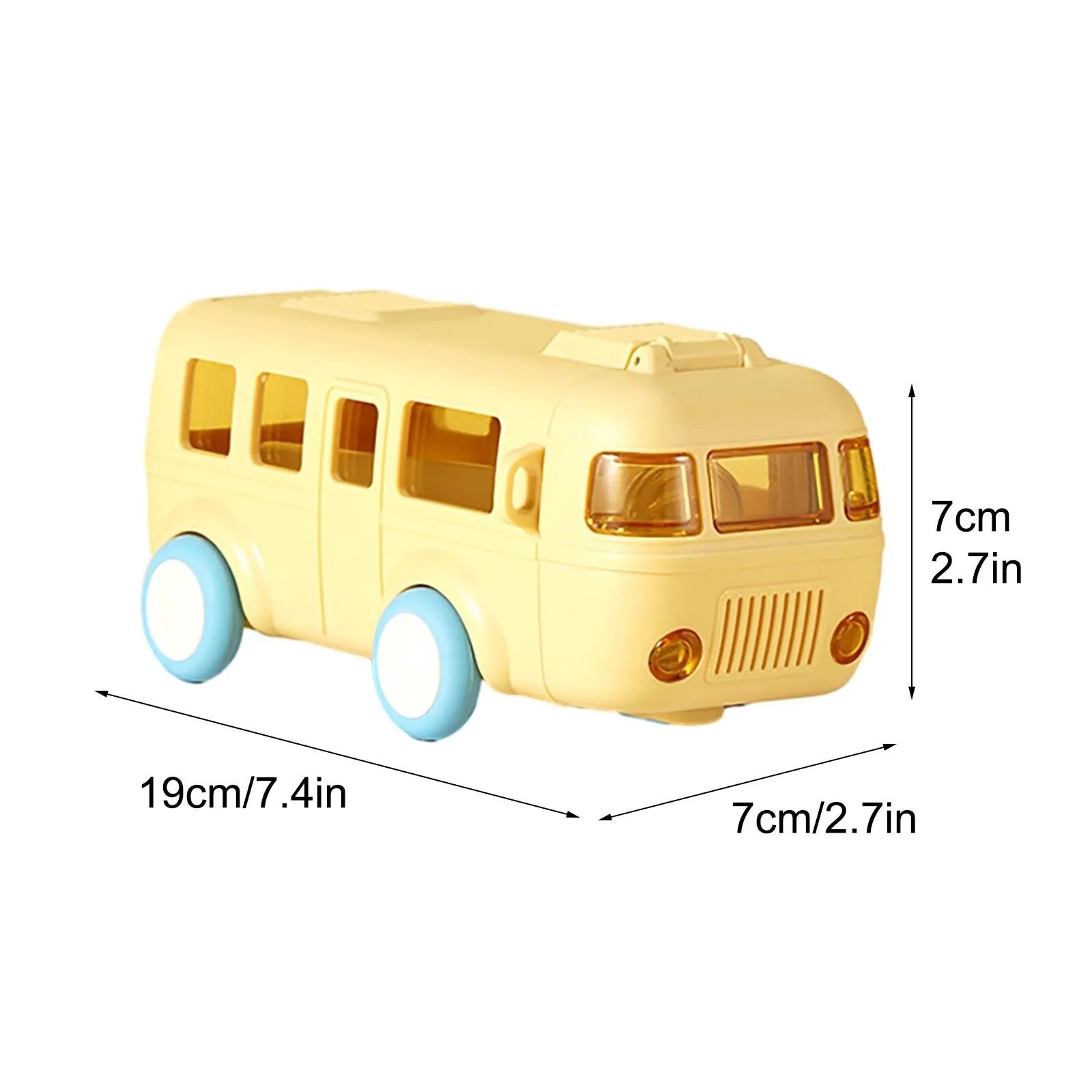 Kids Bus Shape Water Bottle with Strap