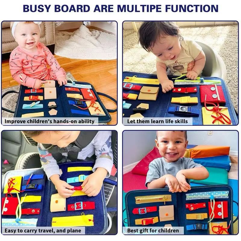 14 in 1 Toddler Busy Board
