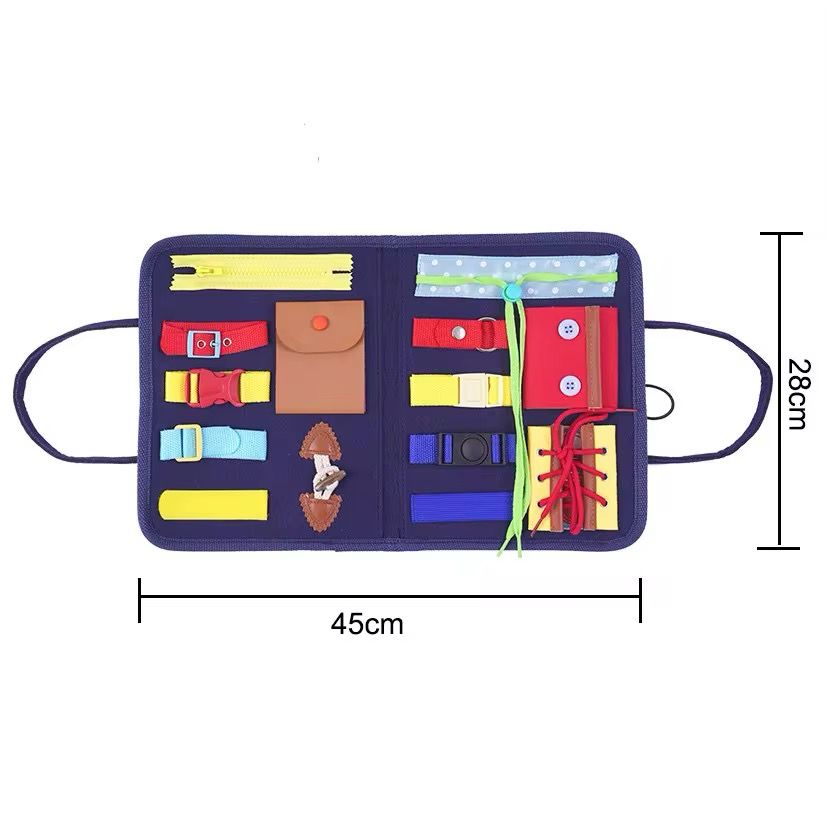 14 in 1 Toddler Busy Board