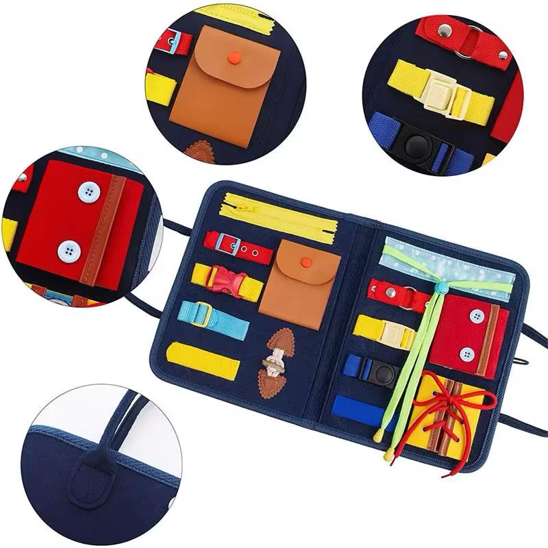 14 in 1 Toddler Busy Board