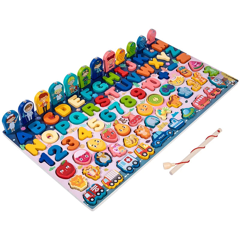 8in1 Montessori Wooden Puzzle