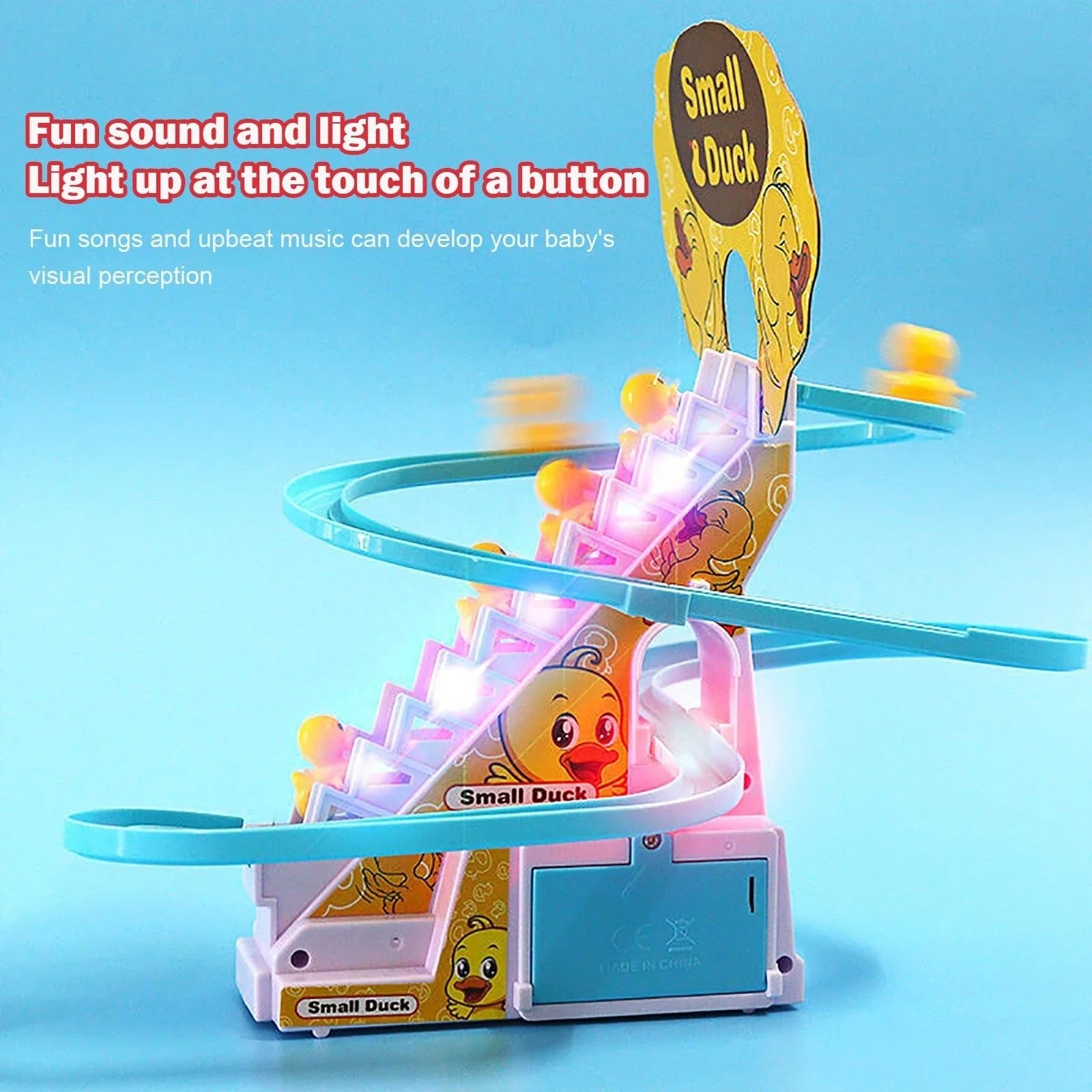 12 pcs Electric Duck Climbing Stairs & Slide