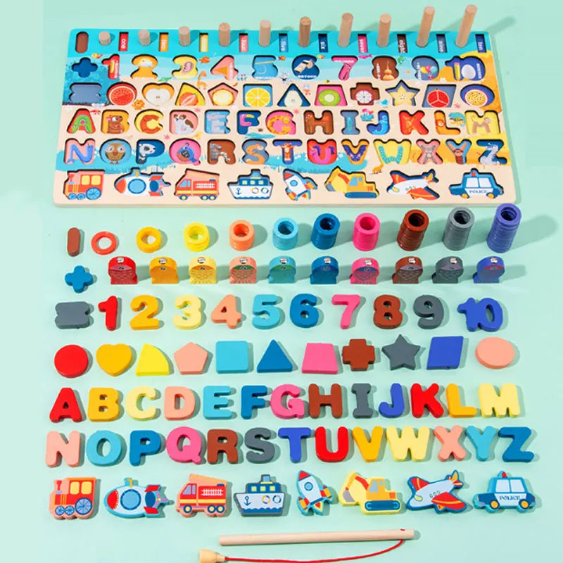 7 in 1 Montessori Traffic Matching Board