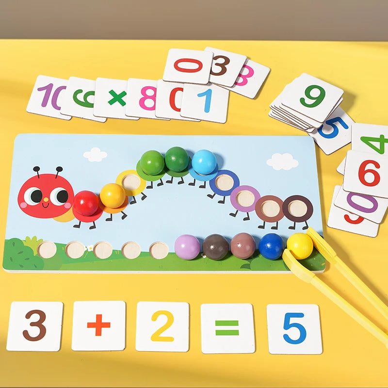 Caterpillar Wooden Math Learning Toy