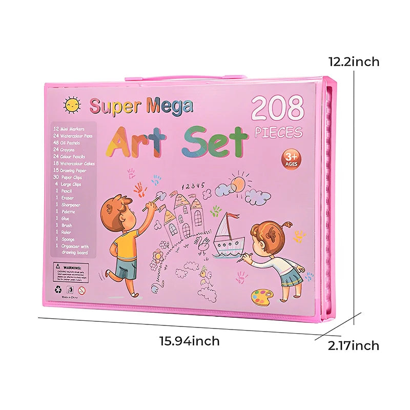 208 Pcs Kids Art Set