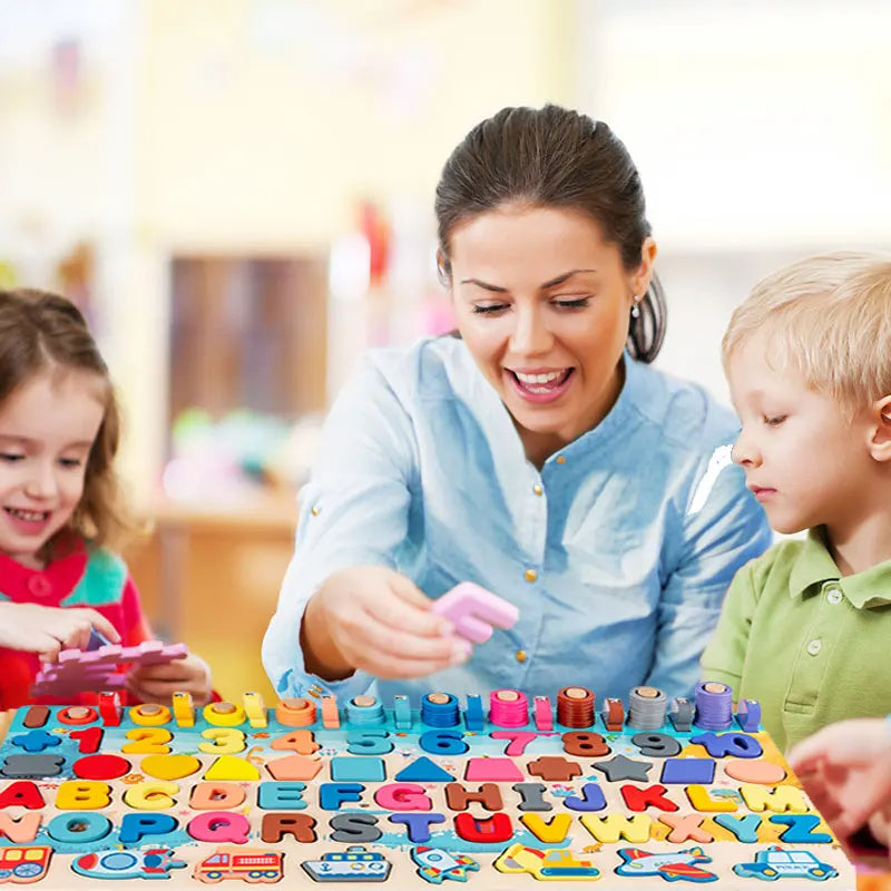 7 in 1 Montessori Traffic Matching Board