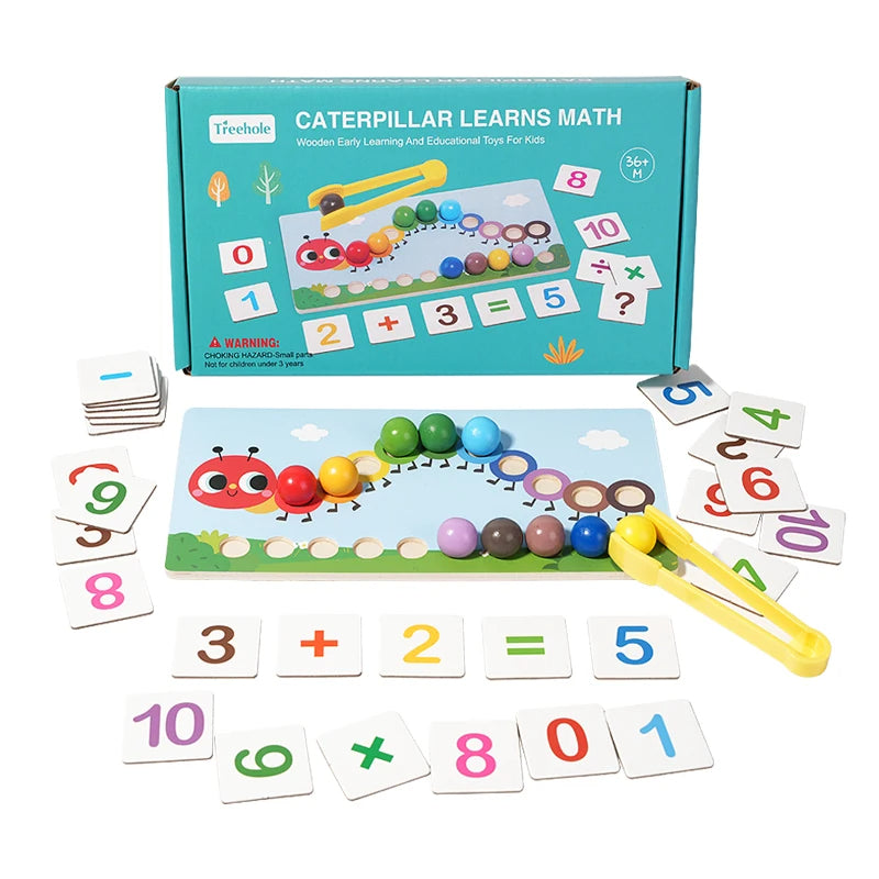 Caterpillar Wooden Math Learning Toy