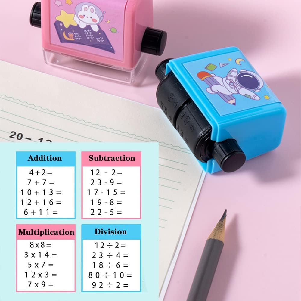 4pc Kids Maths Practice Roller Stamp