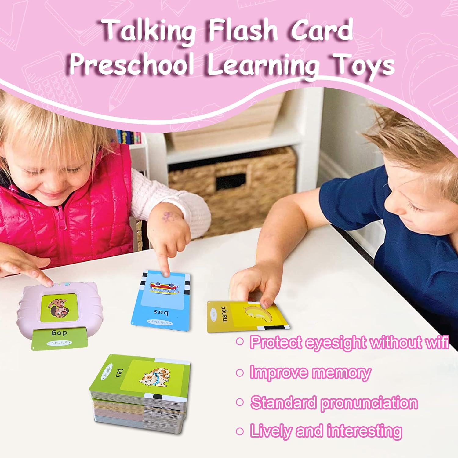 Rechargeable Kids Learning Flashcards