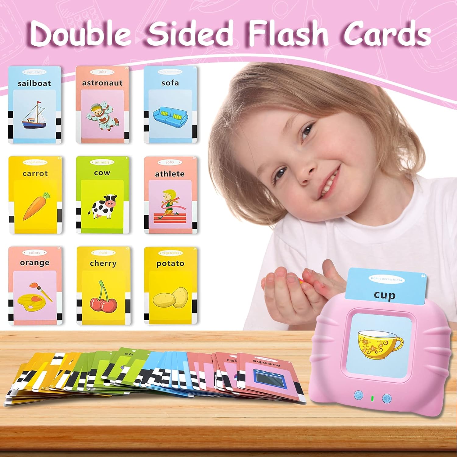 Rechargeable Kids Learning Flashcards