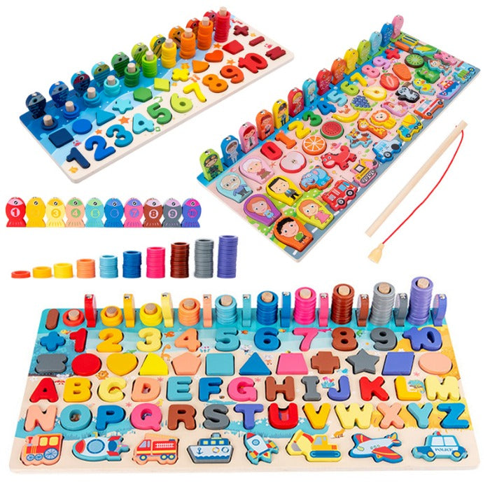 7 in1 Wooden Montessori Puzzles Learning Toy